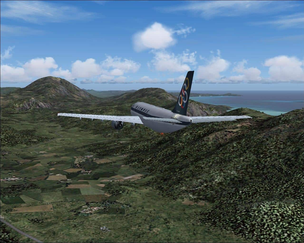 FS2004 CRETE (Greek Island) SRTM scenery mesh
