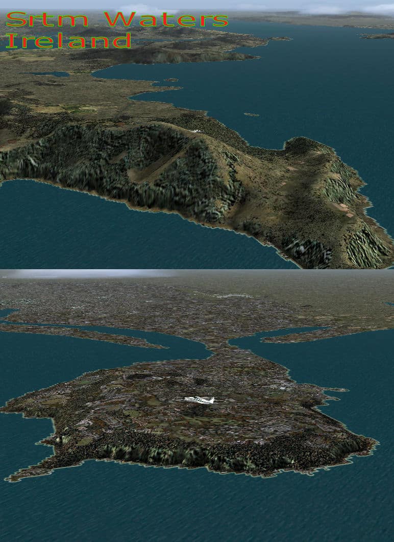 FS2004 Srtm Ireland Waters