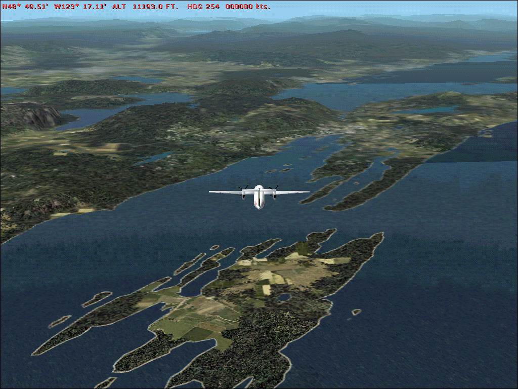 FS2004 scenery – East Vancouver Island Accurate shorelines