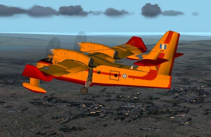 Texture update for my Canadair CL 415 in HAF colours