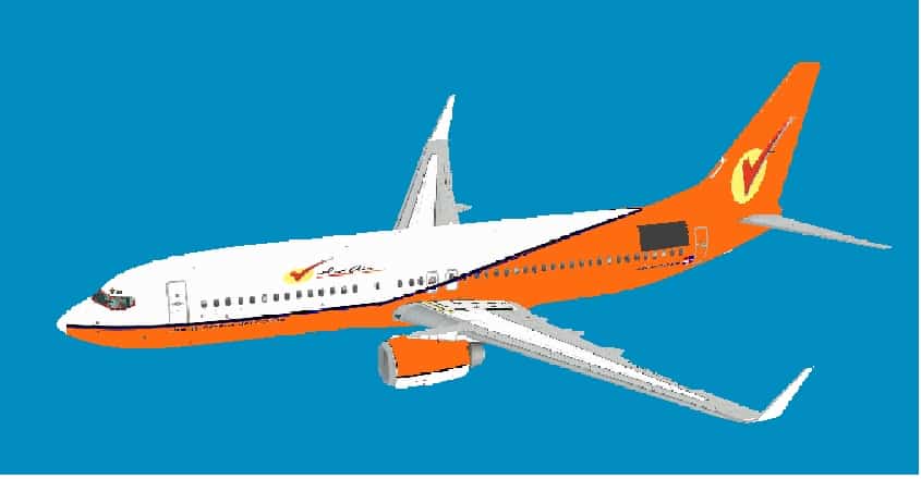 Boeing 737-800 VolAir textures