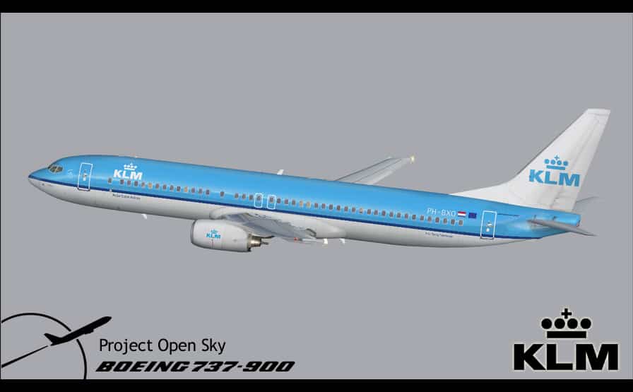 Boeing 737-900 KLM with VC