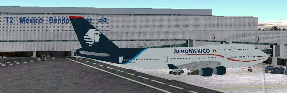 Boeing 747-400 Aeromexico Textures