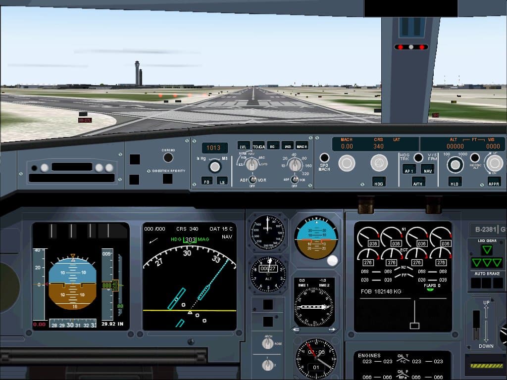 FS 2004 Airbus A-340 panel Version 5