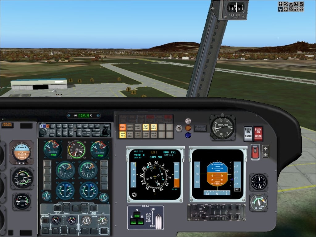 FS2004 AS332 Superpuma Glass Panel