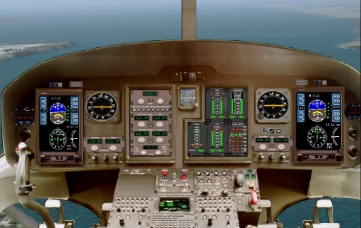 FS2004 Agusta Bell 139 Panel