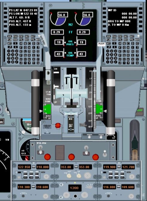 FS2004 Boeing 737-800 panel Version 1 - Flight Simulator 2004 Mod