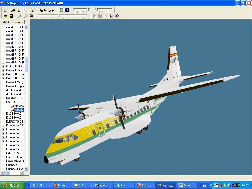 FS2004 CN-235 Binter Canarias Textures only