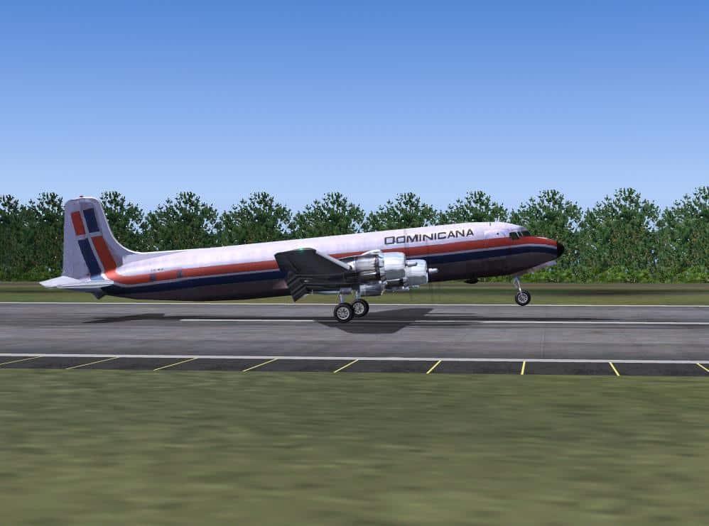 FS2004 DC-6 Dominicana De Aviacion Package