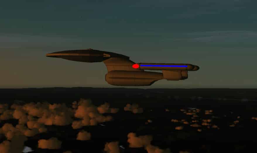 FS2004, Enterprise 1701-D of the United Federation of Planets Starfleet Comand