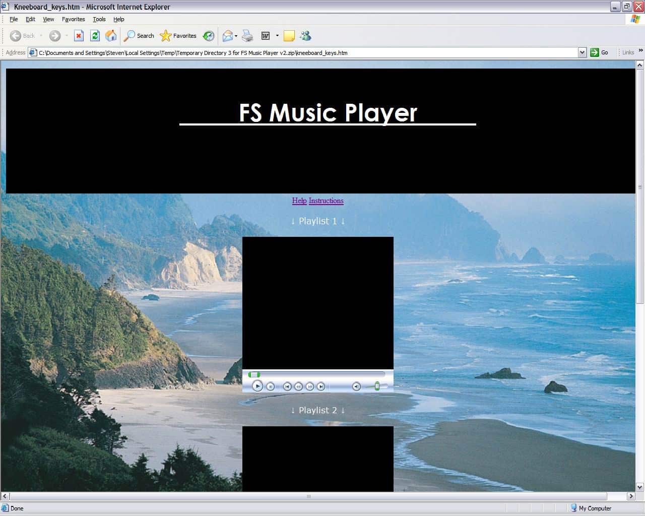 FS2004 Kneeboard Music Player V2