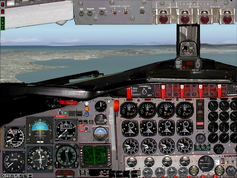 FS2004 Lockheed L-188 Electra Panel
