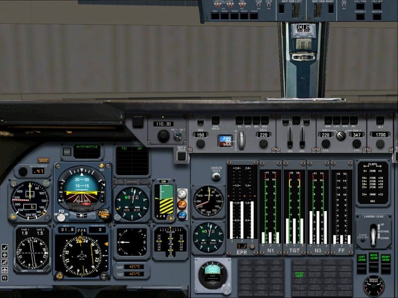 FS2004 Lockheed L1011 Panel
