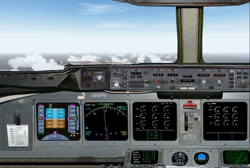 FS2004 Photorealistic McDonnell-Douglas MD-11 Panel