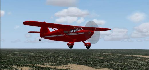 FS2004 Stinson Voyager Red Textures only