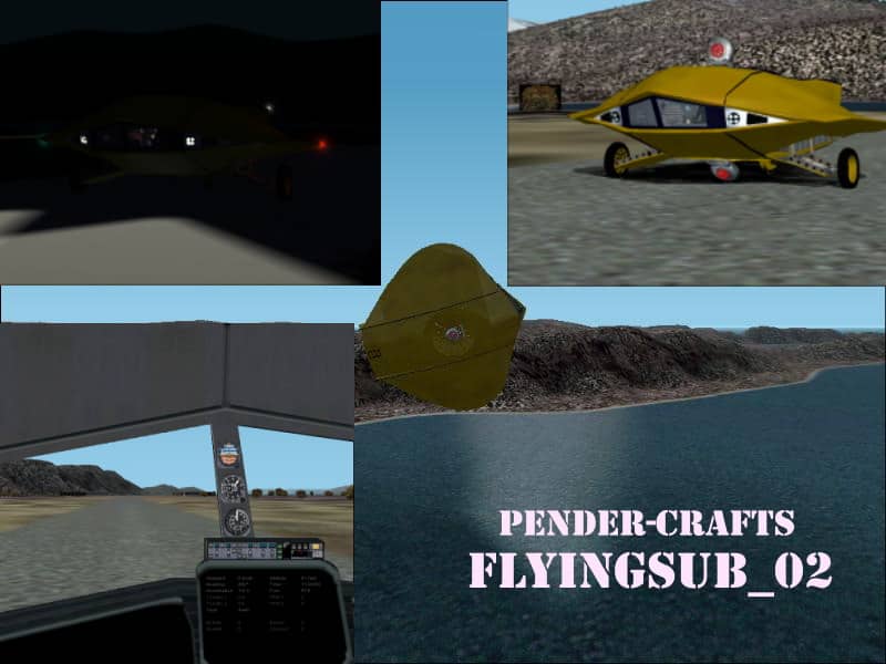 FS2004/2002 Flyingsub_02 V. 2, From the T.V. series Voyage to the Bottom of the Sea