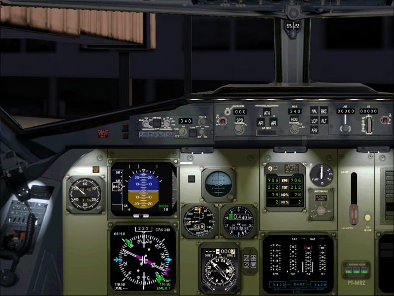 FS2004/2002 Fokker 100 panel