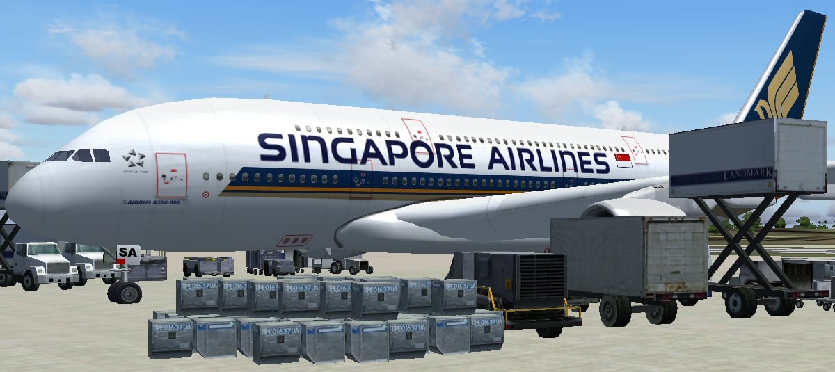 FS2004/FSX A380-800 Singapore Airlines