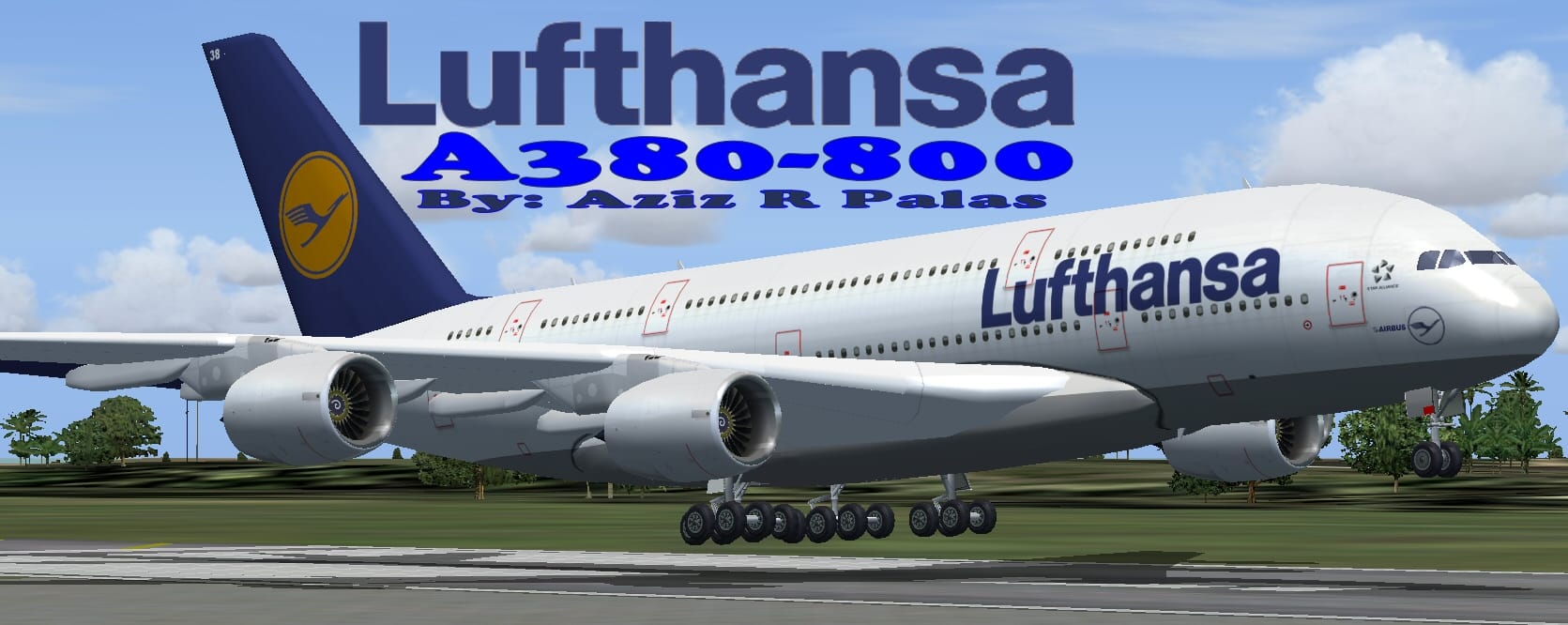 FS2004/FSX Lufthansa A380-800