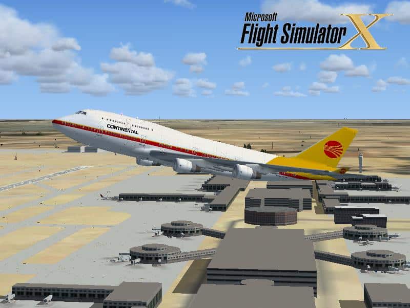 FSX Continental Airlines Texture Package for 747-400