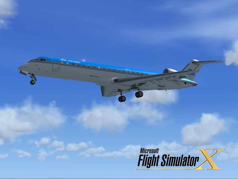 FSX KLM cityhopper Old Livery Texture for the Bombardier CRJ-700