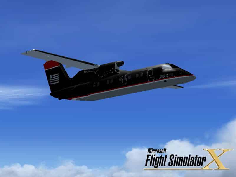 FSX US Airways Express Texture for Dash-8