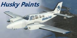 Global Air Virtual Airline Beech Baron 58 Textures