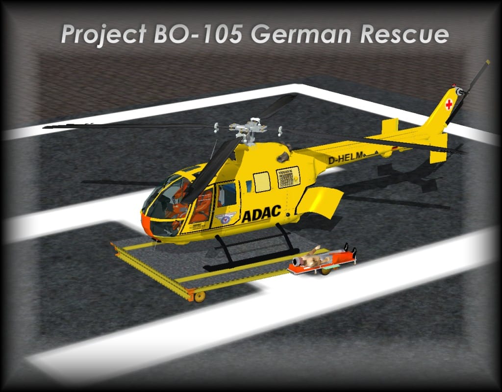 Project BO 105 ADAC Microsoft Flight Simulator X Mod