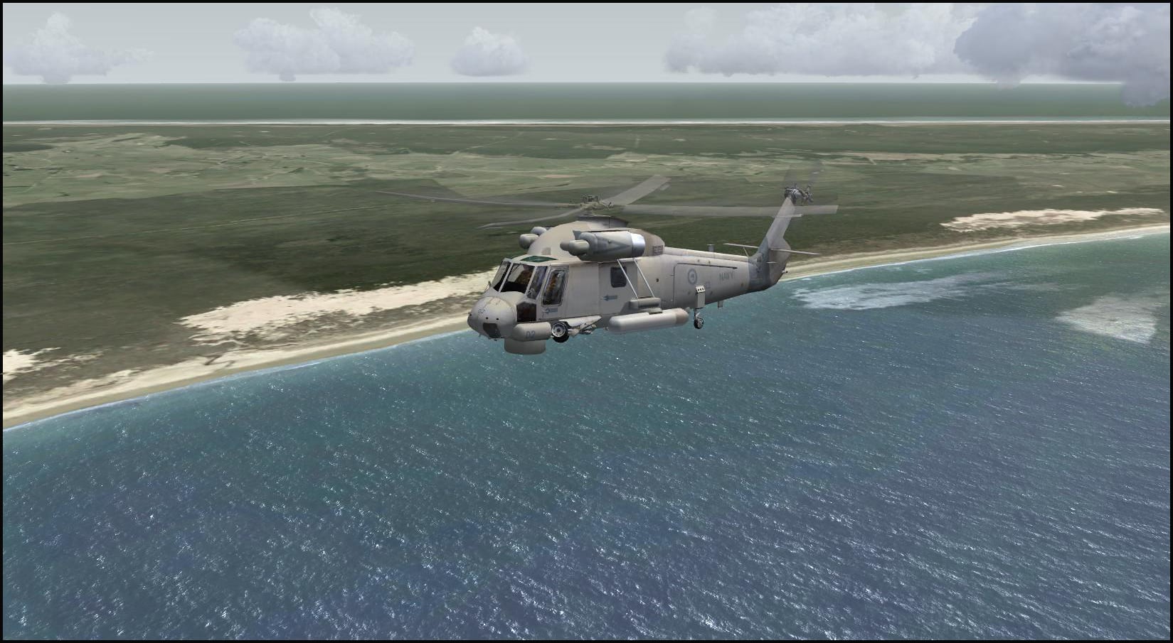 90 Mile Beach, New Zealand, 2.5 meter photoreal scenery