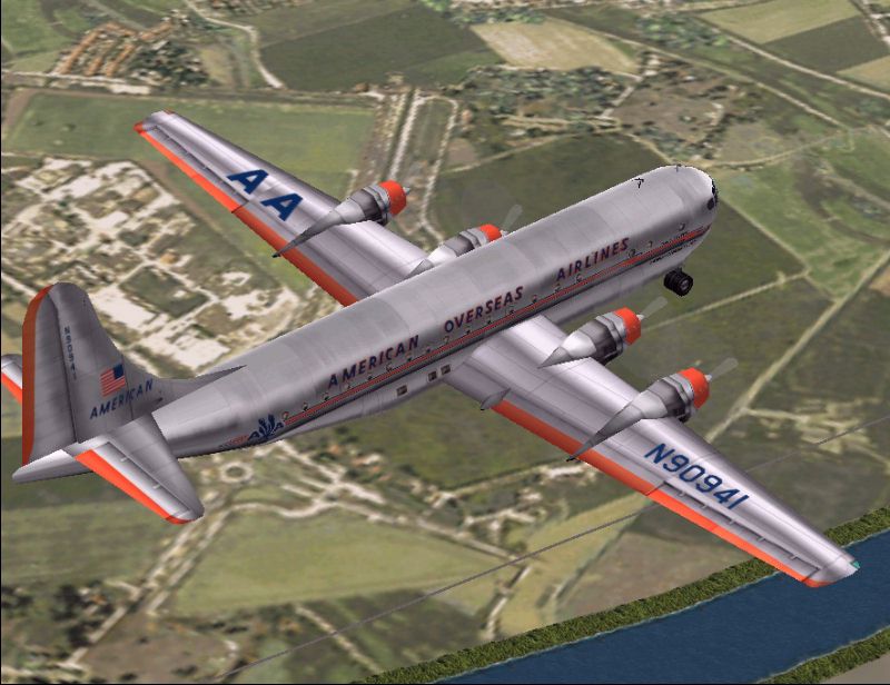 American Overseas Airlines Boeing B 377 Stratocruiser for FS2000
