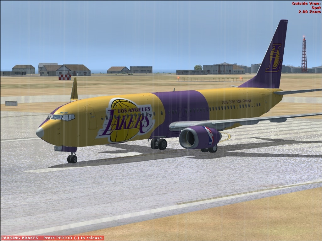 Boeing 737-800 Los Angeles Lakers Textures