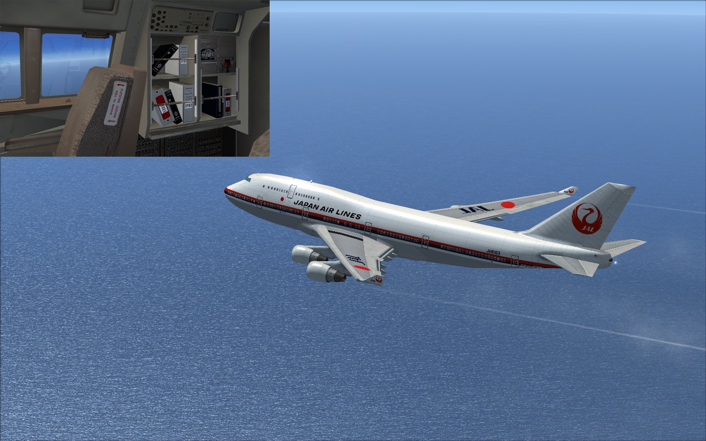 Boeing 747-400 JAL 1st Livery textures