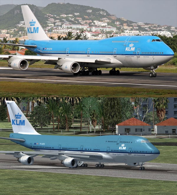 Boeing 747-400 KLM Textures