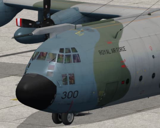 Captain Sim C130 C.Mk1 RAF 1990 Textures, XV300