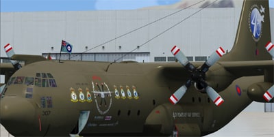 Captain Sim C130 C.Mk3 RAF 2007 Textures, XV307