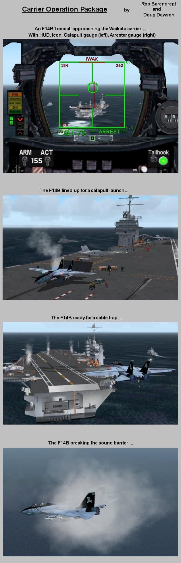 Carrier Operation Package for FS2004 Military Jets