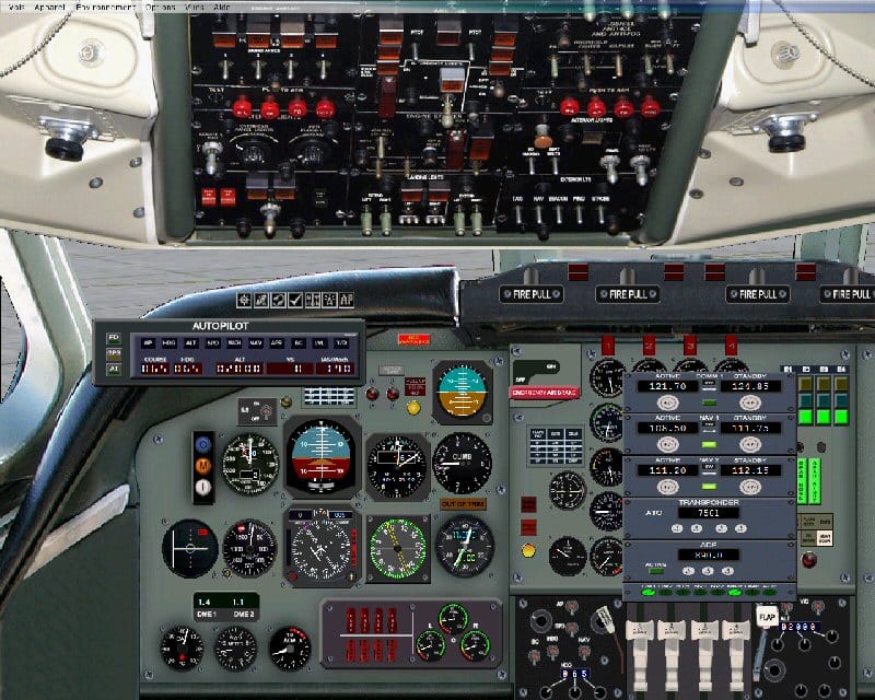 Convair C990 2D panel