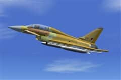 FS2002 / FS2004 Eurofighter Typhoon BT001 (ZJ800) in primer (green / yellow etc – unpainted)