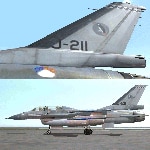 FS2004 2-Seater Gmax F-16 Viper