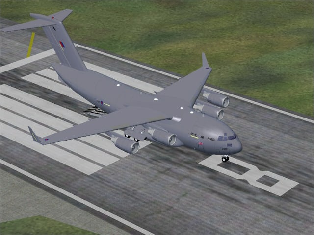 FS2004 C-17 Globemaster III RAF Textures only