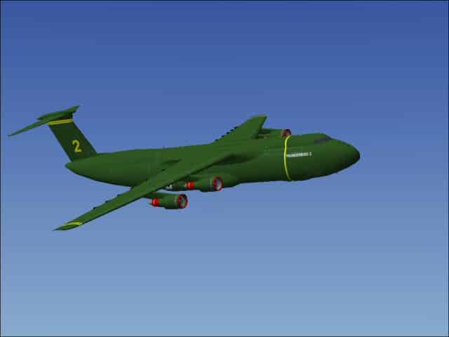 FS2004 C-5A in Thunderbird 2 Textures only