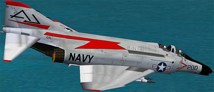 FS2004/ CFS2/FS2002 F-4N Phantom of VF-74