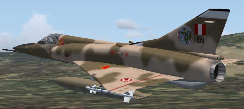 FS2004 Dassault Mirage 5P Peruvian – Expansion Pack