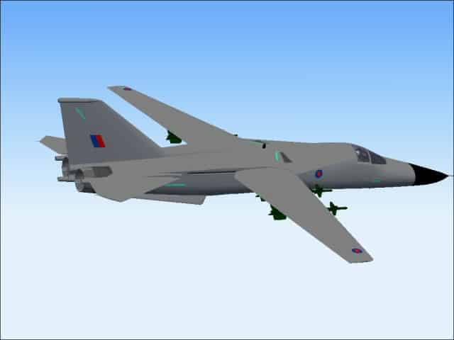 FS2004 F-111C in Fictional RAF Colors – Textures Only