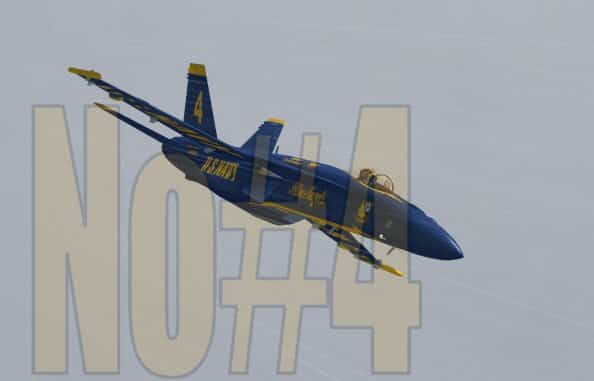 FS2004 F-18E Blue Angels No.4 Textures only
