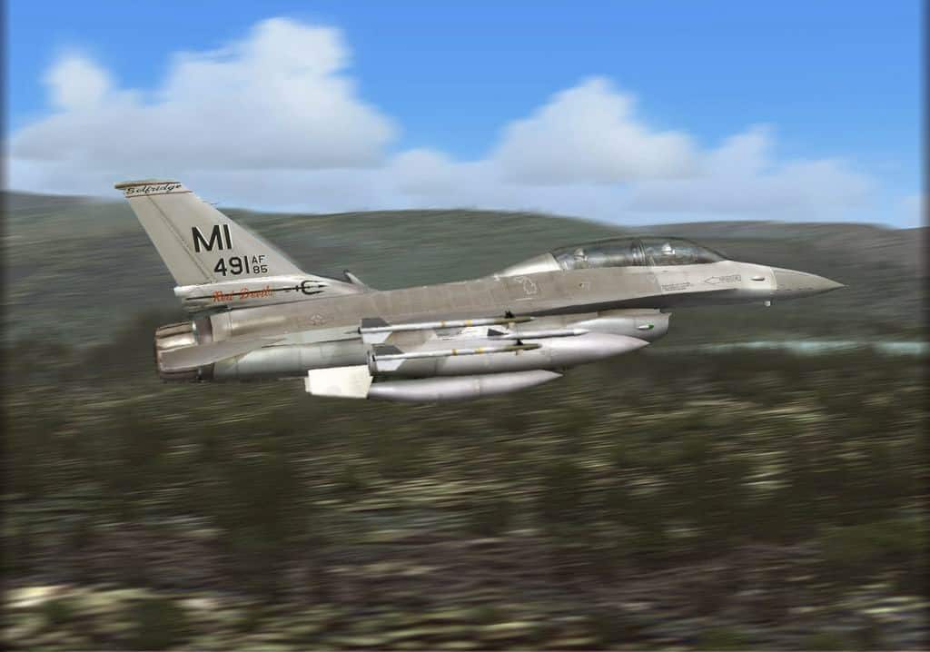 FS2004 F16D Viper Red Devils textures