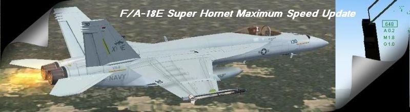 FS2004 F/A-18E Super Hornet Maximum Speed Update