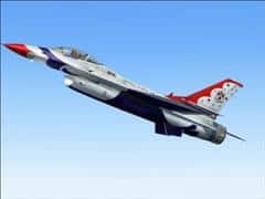 FS2004 “Freedom of Thunder” F-16 Thunderbirds Texture 4