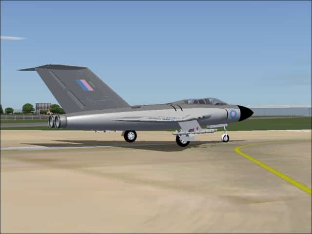 FS2004 Gloster Javelin Fictional RAF ‘air defence grey’ Colour schemes Textures Only