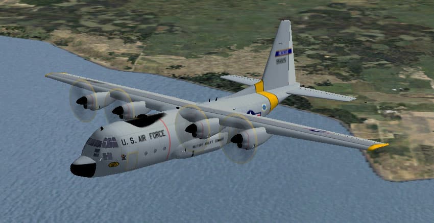 FS2004 HC-130P Lockheed Hercules US Air Force Textures